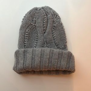 Gray Knitted Beanie